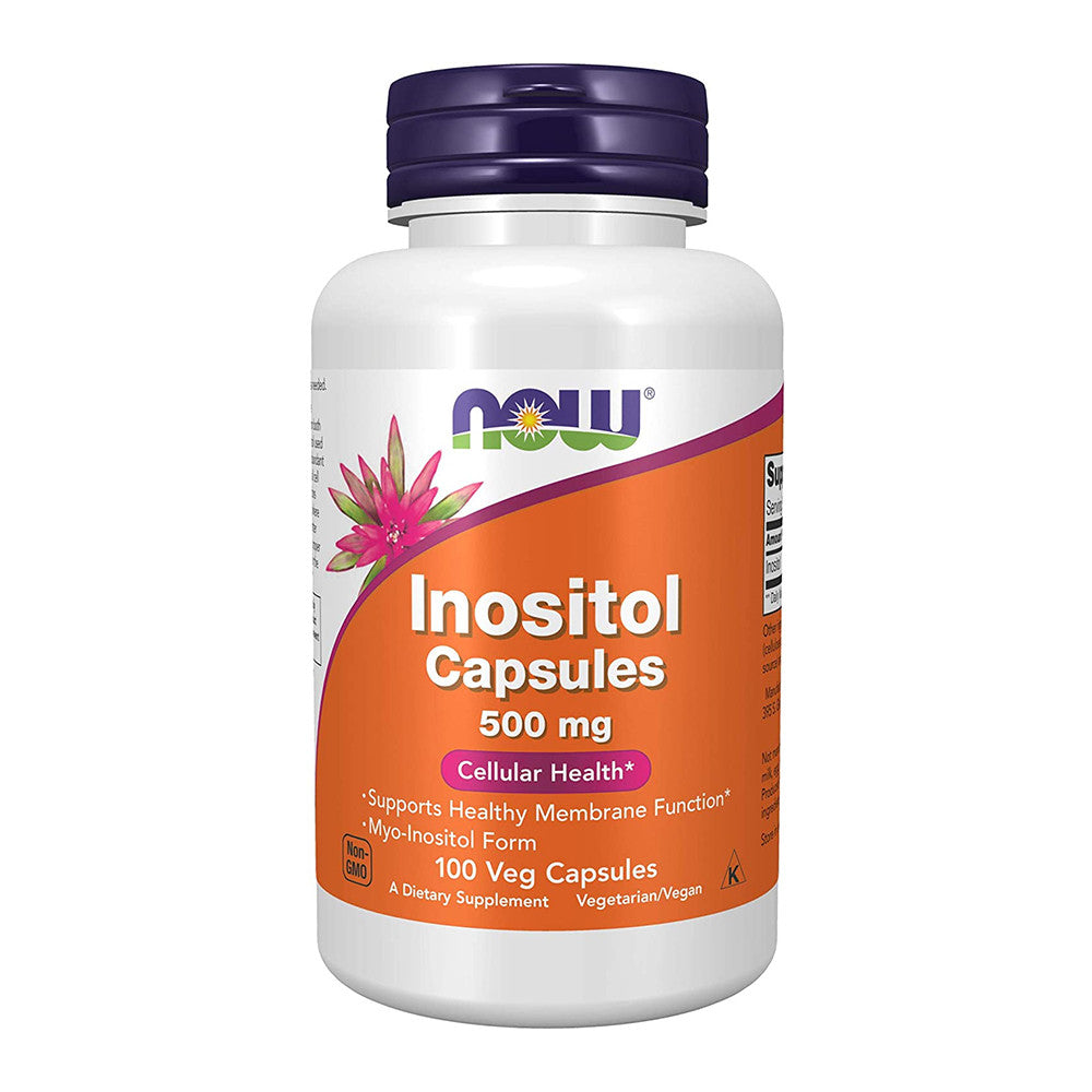 Now Foods Inositol 500 mg Cellular Health Veg Capsules, 100 Ea
